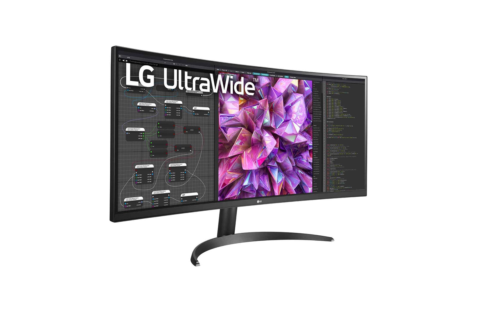 LG 34" 21:9 Curved UltraWide™ QHD (3440 x 1440) Monitor, 34WQ60C-B