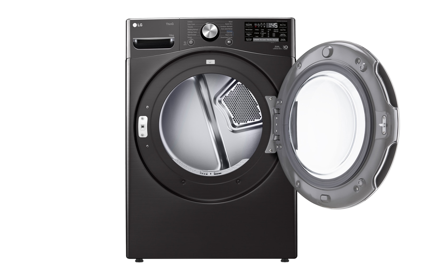 LG 16kg A+++ Dual Inverter Heat Pump Dryer in Black Finish, RH16U8JVCW