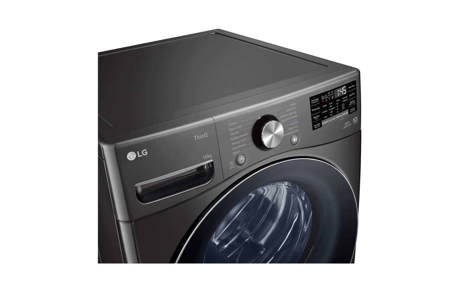 LG 16kg A+++ Dual Inverter Heat Pump Dryer in Black Finish, RH16U8JVCW