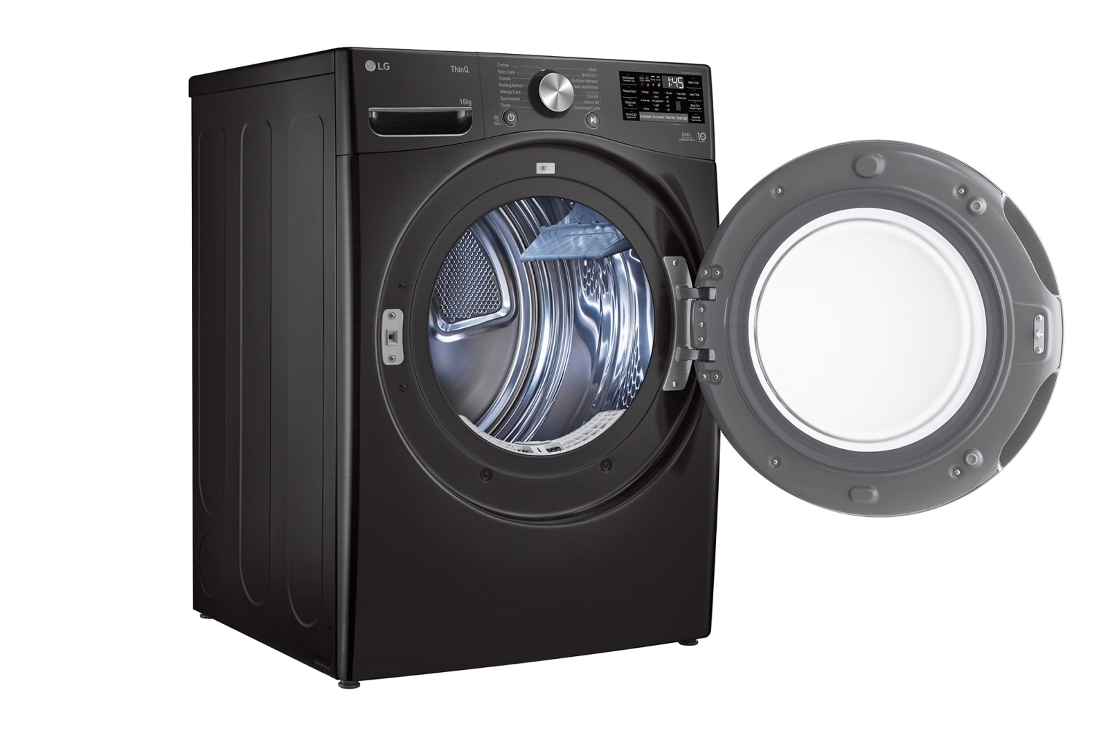 LG 16kg A+++ Dual Inverter Heat Pump Dryer in Black Finish, RH16U8JVCW