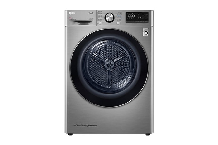 LG 9kg A+++ Dual Inverter Heat Pump Dryer in Stainless Finish, RH90V9PV8N