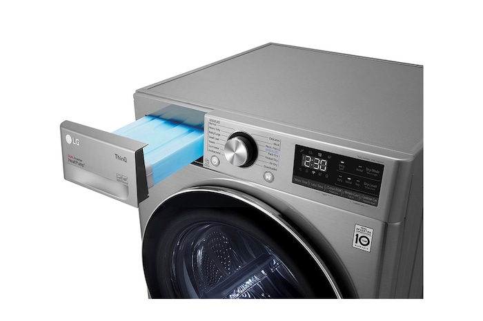 LG 9kg A+++ Dual Inverter Heat Pump Dryer in Stainless Finish, RH90V9PV8N