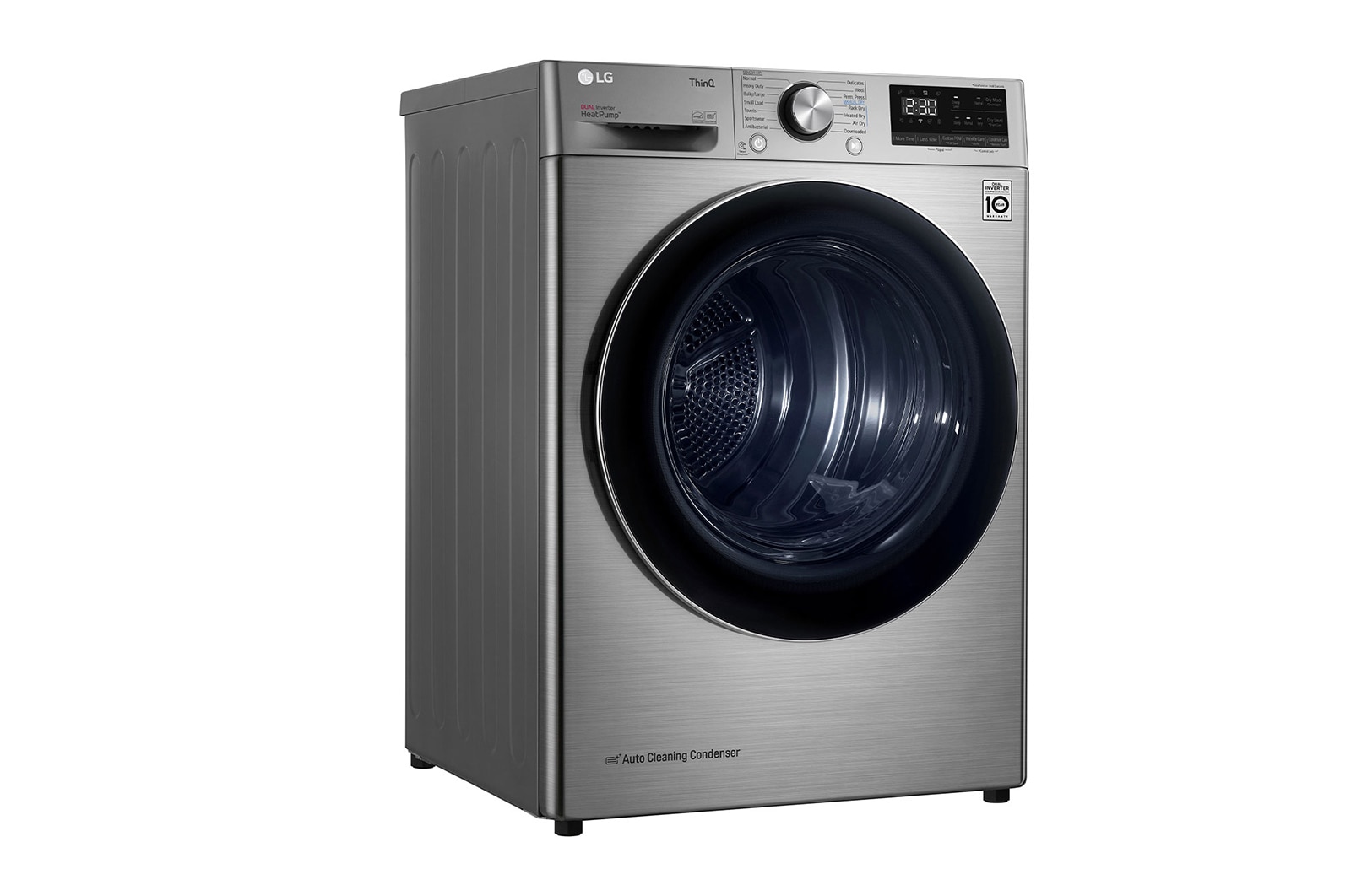 LG 9kg A+++ Dual Inverter Heat Pump Dryer in Stainless Finish, RH90V9PV8N