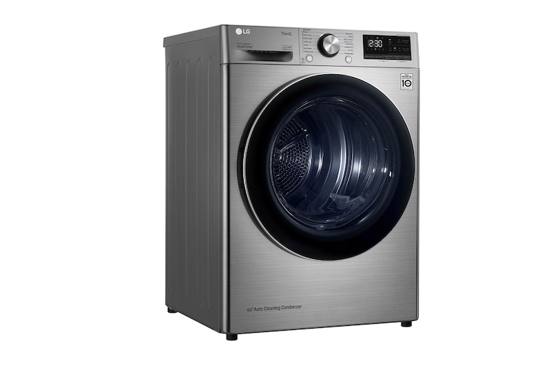 LG 9kg A+++ Dual Inverter Heat Pump Dryer in Stainless Finish, RH90V9PV8N