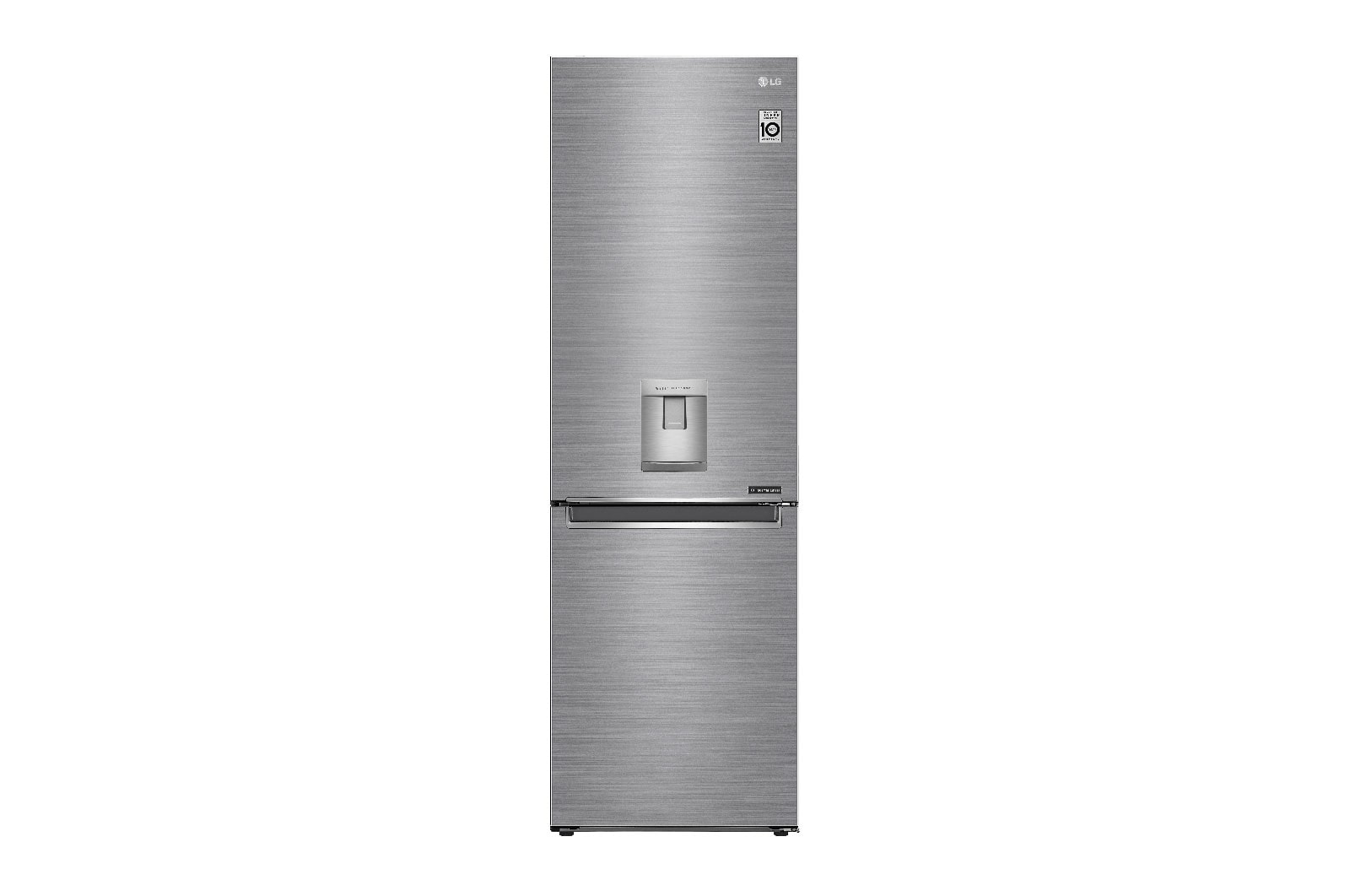 Front view of 373L Silver, Bottom Freezer,  Inverter Linear Compressor GC-F459NLJZ