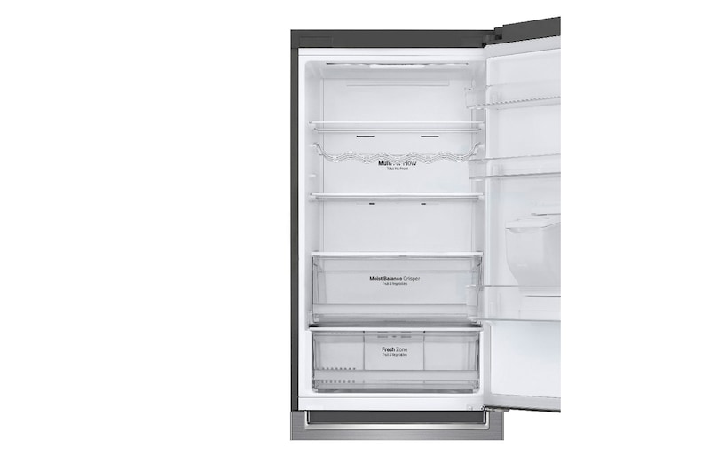 LG 373L Silver, Bottom Freezer, Inverter Linear Compressor, GC-F459NLJZ