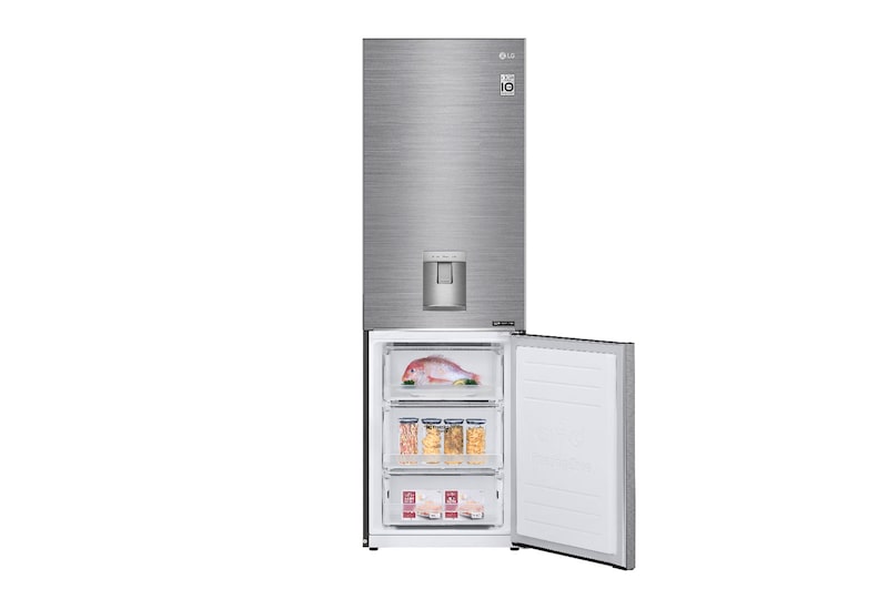 LG 373L Silver, Bottom Freezer, Inverter Linear Compressor, GC-F459NLJZ