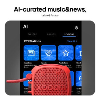 USP card: AI-curated music&news