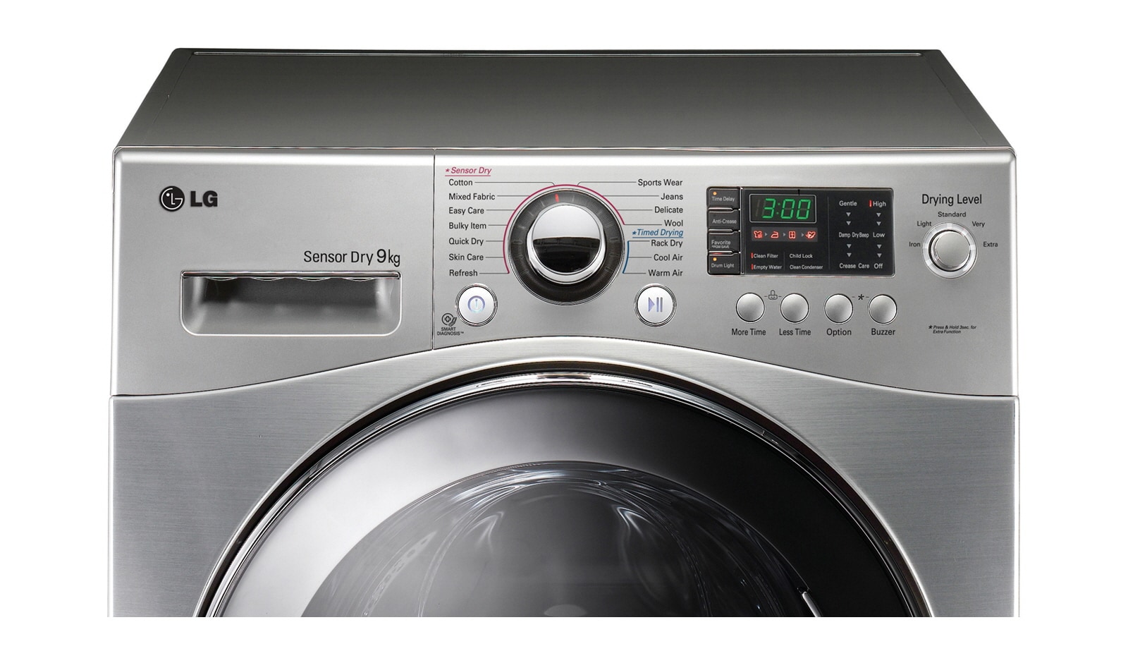LG  9kg Metallic Condenser Tumble Dryer, RC9041C3Z