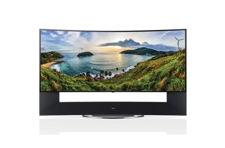 Front view of LG 105&#34; ULTRA HD TV 105UC9T