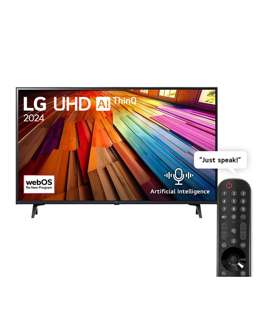 43 Inch LG UHD UT80 4K Smart TV AI Magic remote HDR10 webOS24 2024