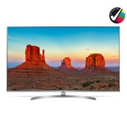 Front view of LG UHD TV 49 inch UK7500 Series IPS 4K Display 4K HDR Smart LED TV w/ ThinQ AI 49UK7500PVA