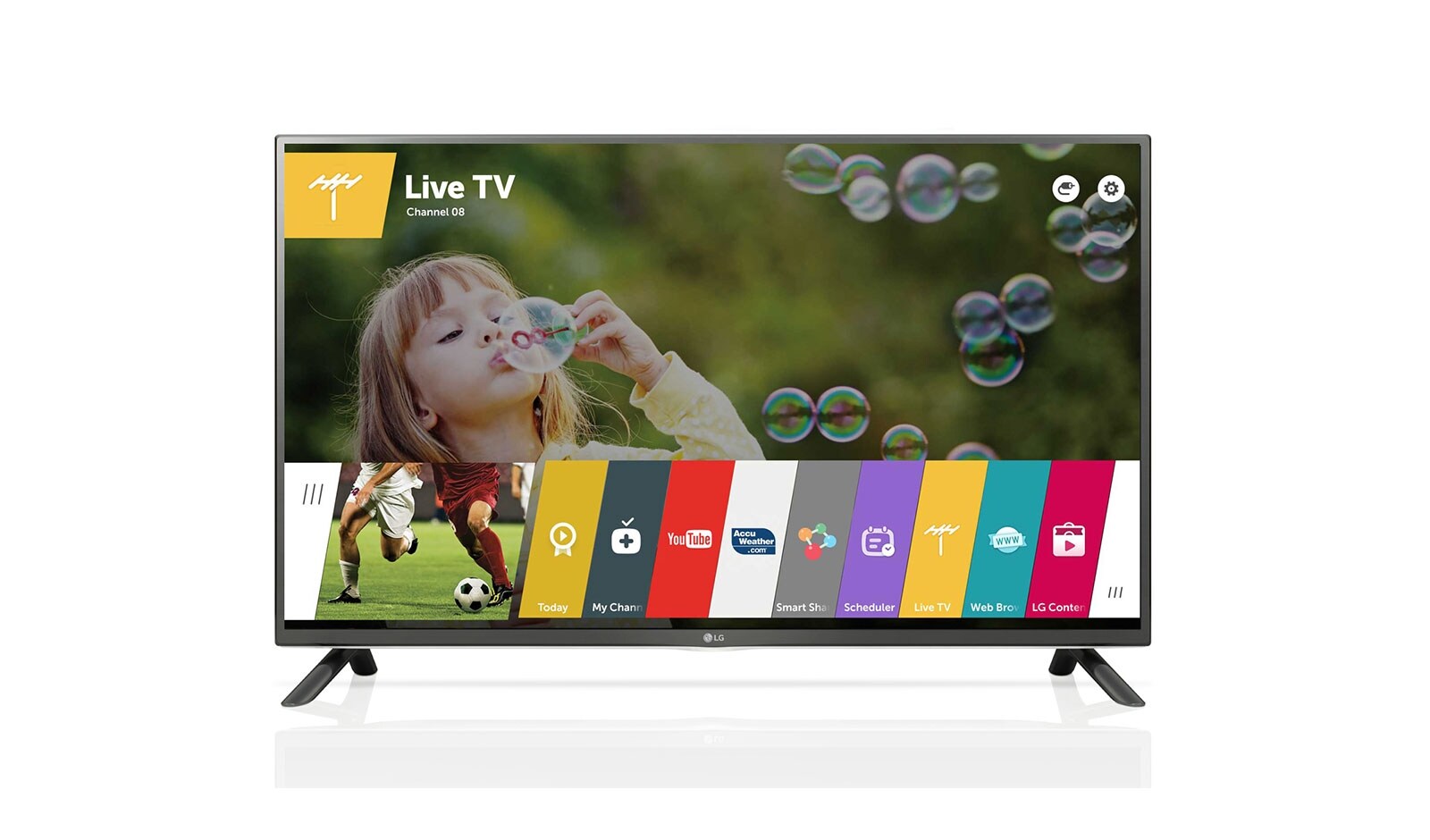 Front view of LG 60&#34; LED SMART TV 60LF650T