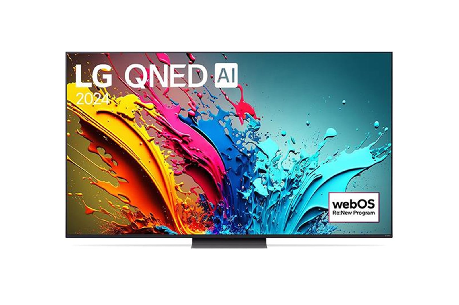 LG QNED AI TV front view