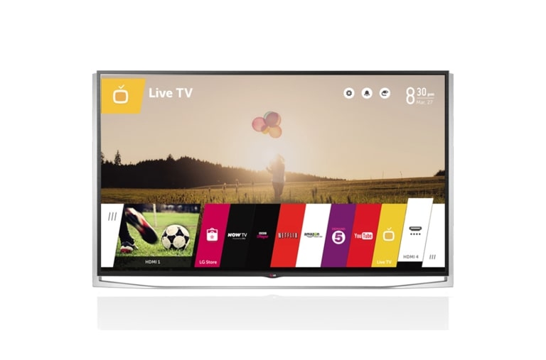 Front view of LG 65&#34; ULTRA HD SMART TV 65UB980V