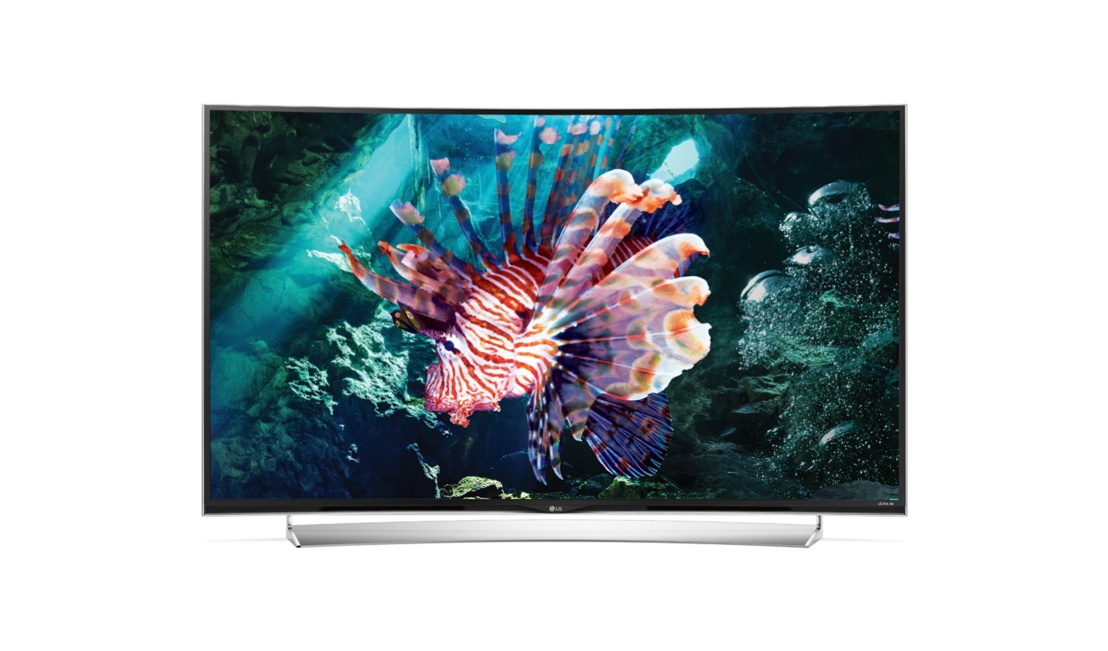 Front view of 65&#34; Metallic Design Ultra HD TV 65UG870T