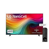 75 Inch LG NanoCell NANO80 4K Smart TV AI Magic remote HDR10 webOS24 2024