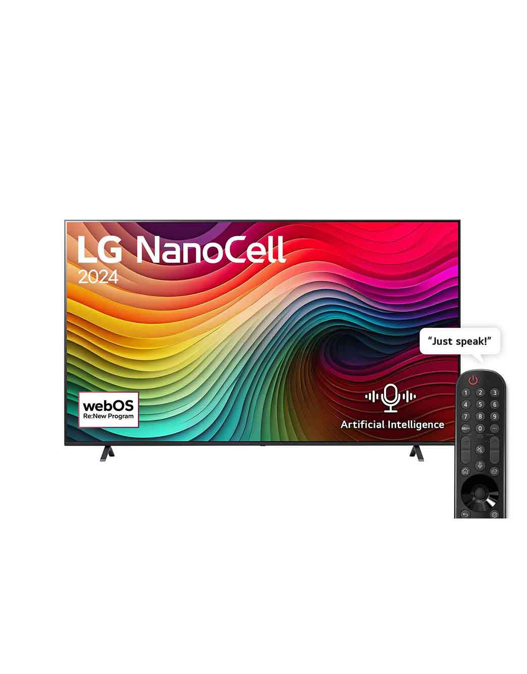 86 Inch LG NanoCell NANO80 4K Smart TV and LG S60T Soundbar ...