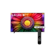 A front view of the LG UHD TV