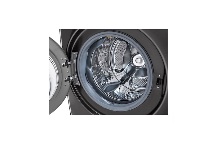 LG 21kg Front Loader Washer with AI DD™ & Steam in Black Finish, F0P2CYV2E