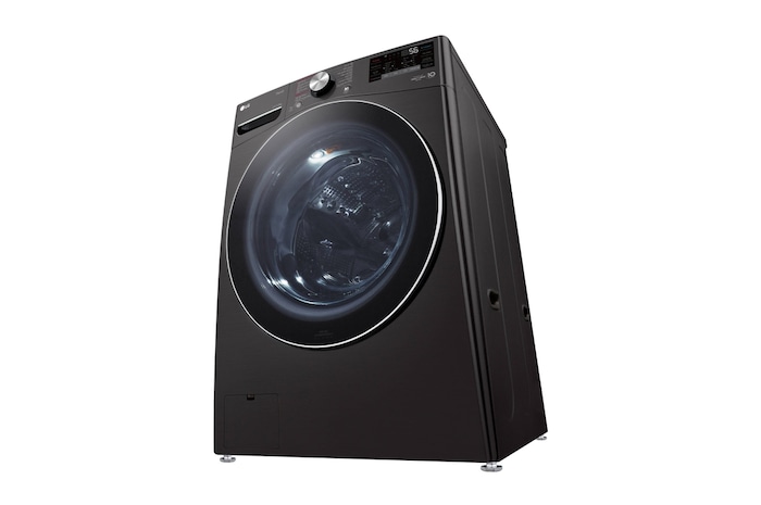 LG 21kg Front Loader Washer with AI DD™ & Steam in Black Finish, F0P2CYV2E