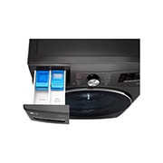 LG 21kg Front Loader Washer with AI DD™ & Steam in Black Finish, F0P2CYV2E