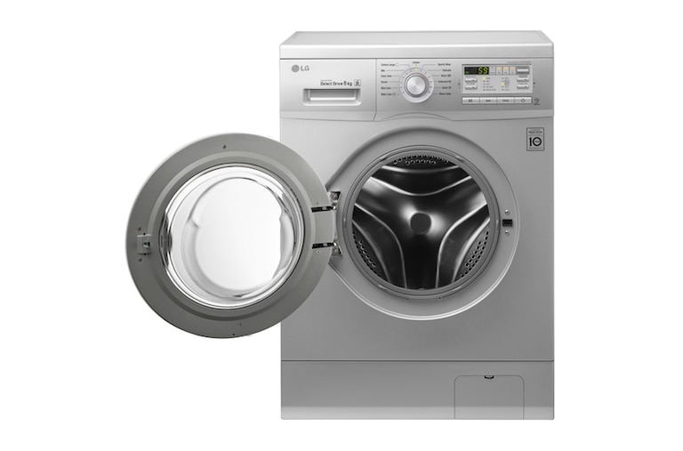 LG 6kg Silver Front Load Washing Machine, F10B8NDP25