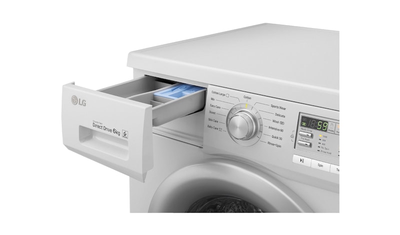 LG 6kg Silver Front Load Washing Machine, F10B8NDP25