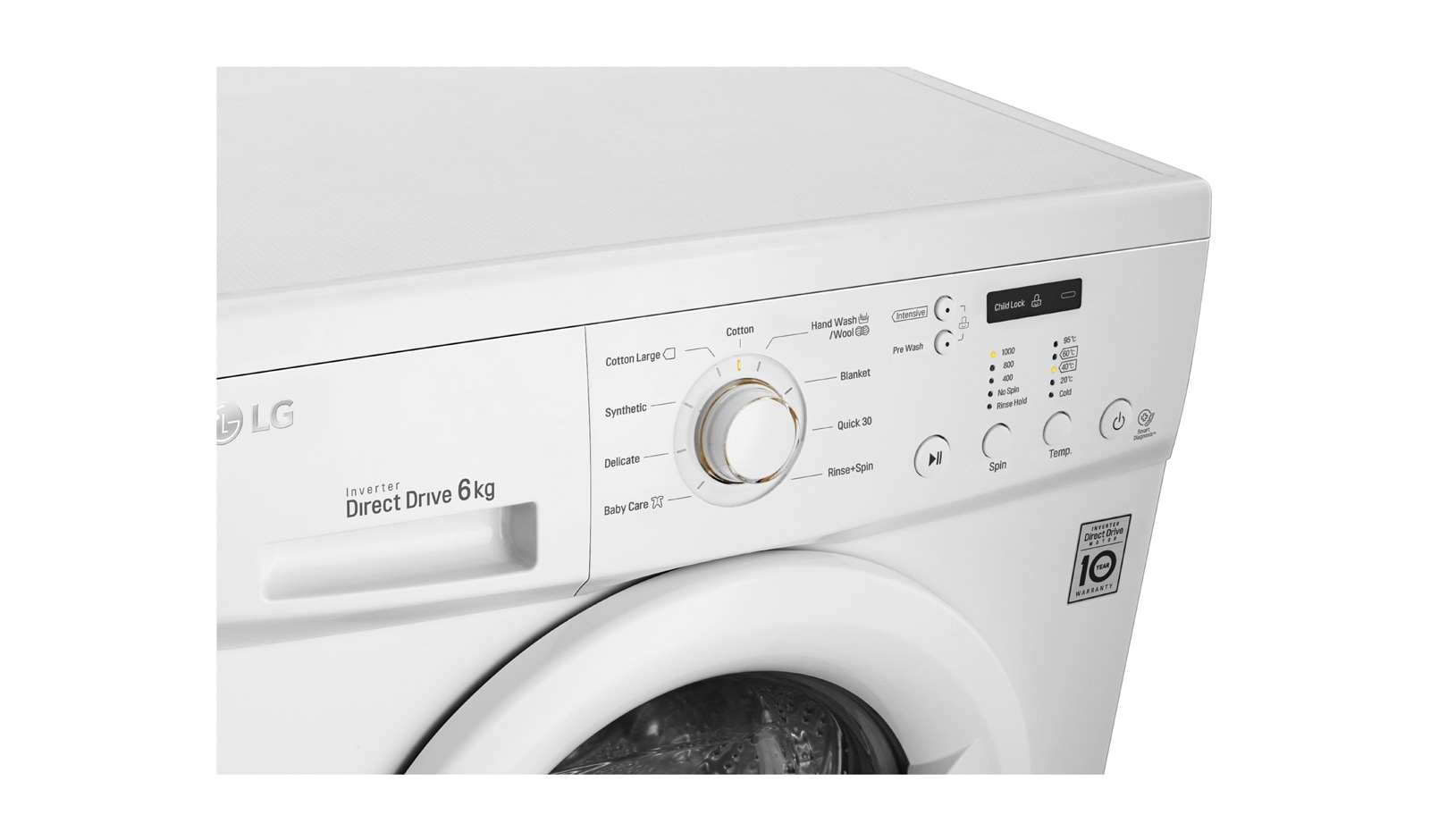 LG Front Load Washing Machine (6kg), F10B8NDP2