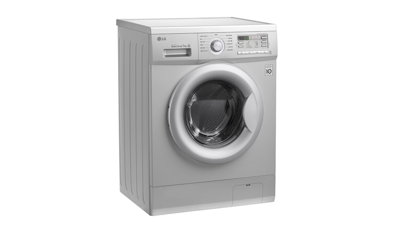 LG 7kg Silver Front Loader Washing Machine, F10B8QDP5