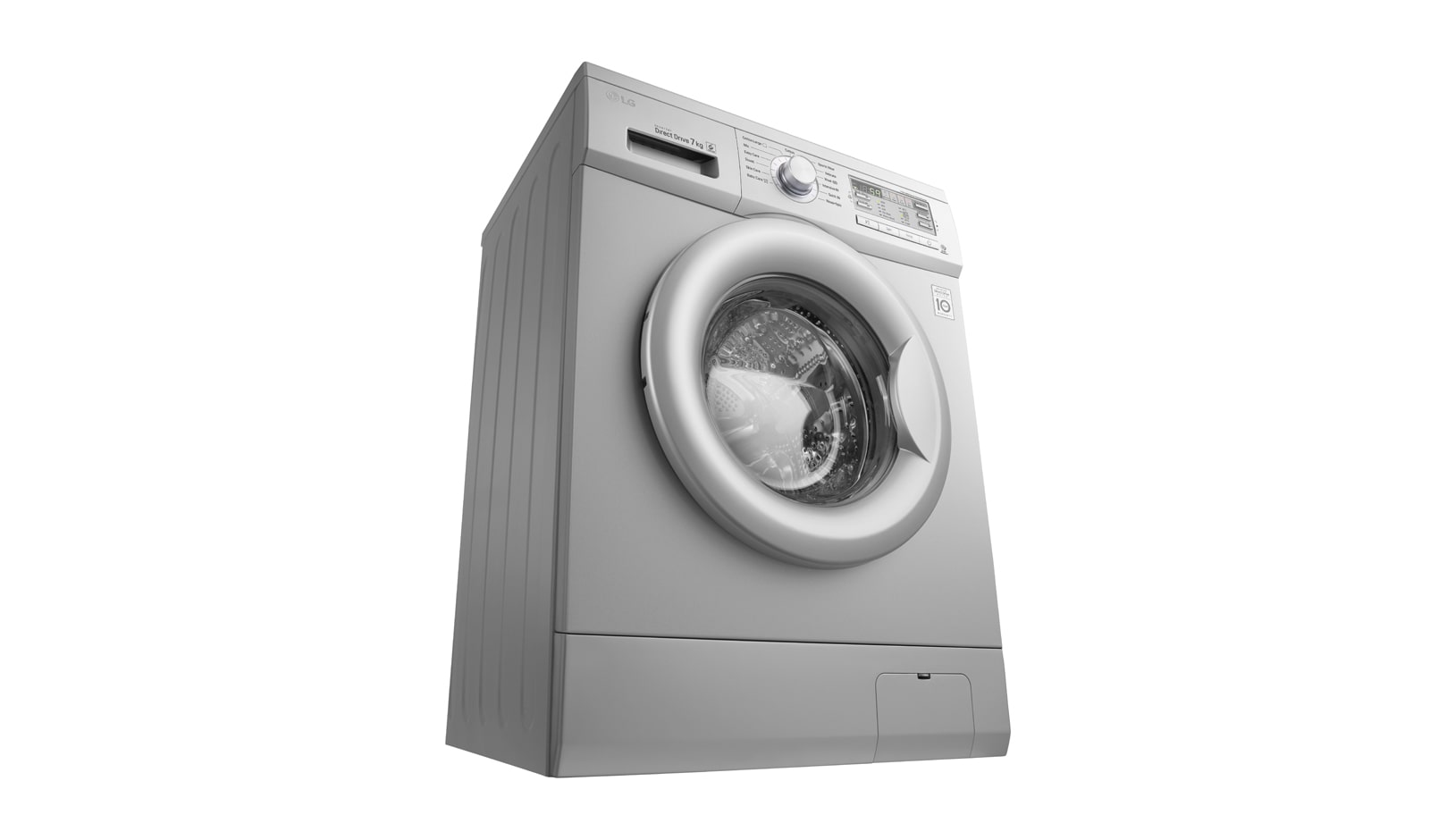 LG 7kg Silver Front Loader Washing Machine, F10B8QDP5