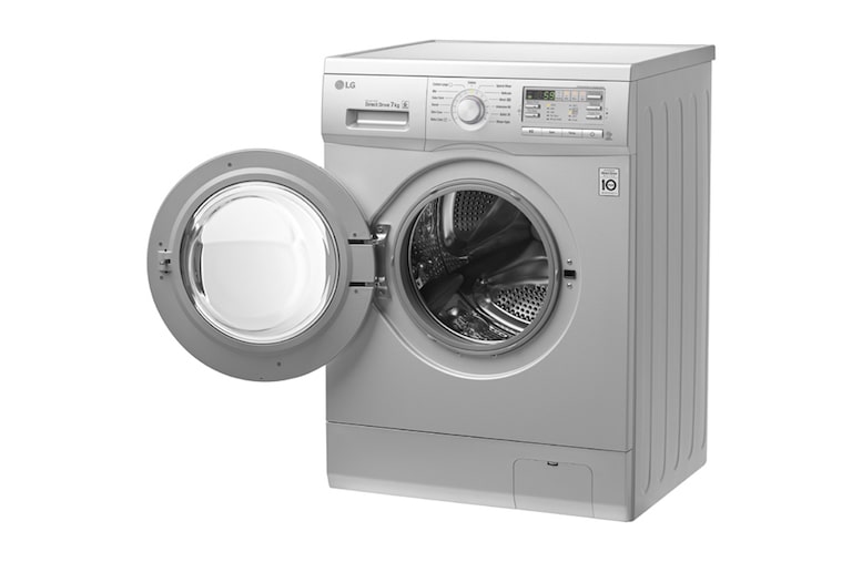 LG 7kg Silver Front Loader Washing Machine, F10B8QDP5