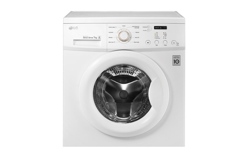 LG 7kg White  Front Loader Washing Machine, F10C3QDP