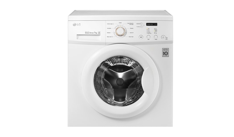 LG 7kg White  Front Loader Washing Machine, F10C3QDP