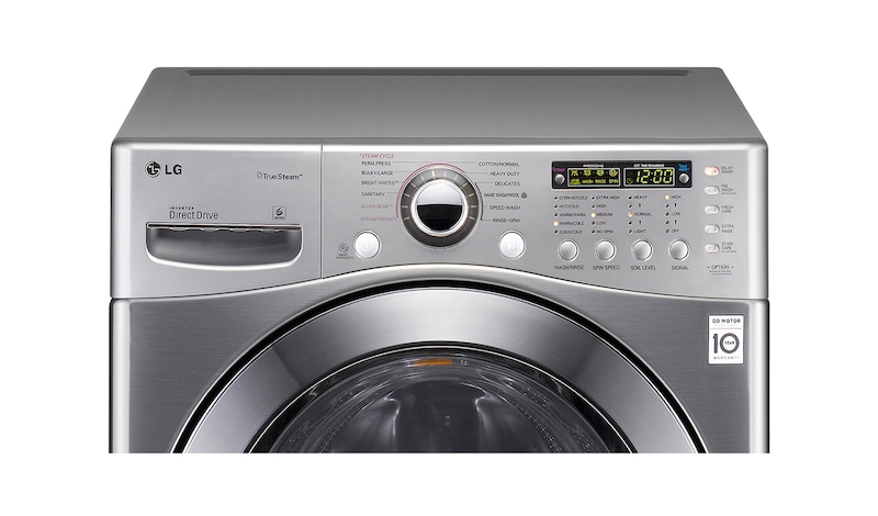 LG Stainless Silver Finish, 6 Motion Washer Dryer (17/9 kg), F1255RDS27