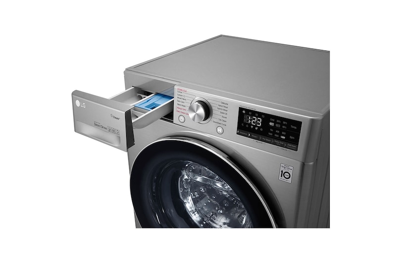 LG 8.5/5kg Front Loader Washer Dryer Combo with AI DD™ & Steam in Stainless Finish, F2V5GGP2T