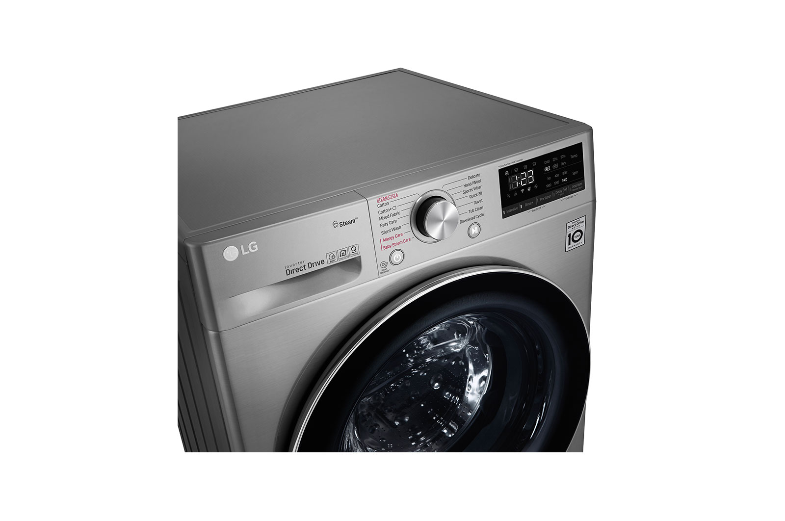 LG 8.5/5kg Front Loader Washer Dryer Combo with AI DD™ & Steam in Stainless Finish, F2V5GGP2T