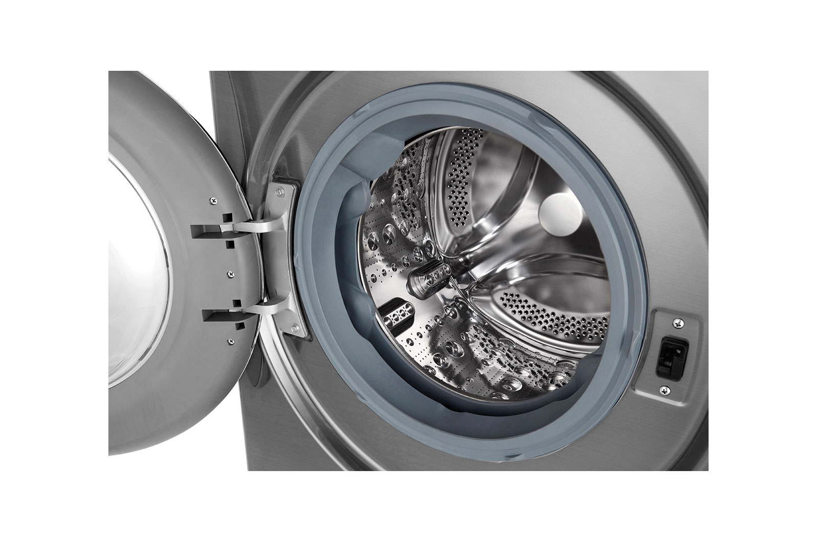 LG 8.5kg Front Loader Washer with AI DD™ & Steam in Stainless Finish, F2V5GYP2TE