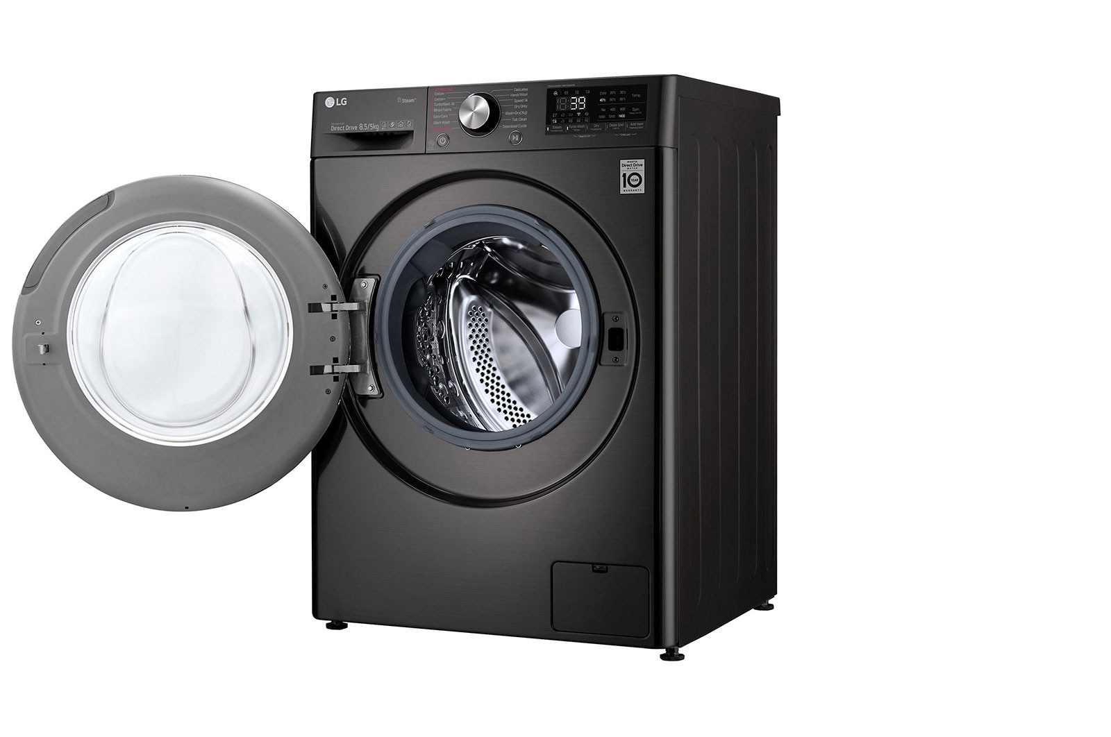 LG 8.5/5kg Front Loader Washer Dryer Combo with AI DD™ & Steam in Black Finish, F2V9GCP2E