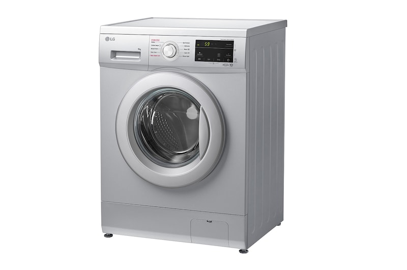 LG 9kg Front Loader Washer with Inverter Direct Drive in Silver Finish, F4J3VYP5L