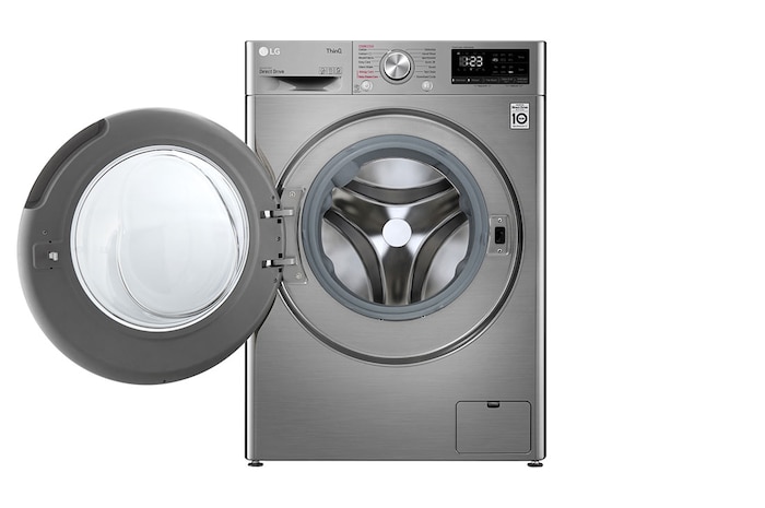 LG 10.5/7kg Front Loader Washer Dryer Combo with AI DD™ & Steam in Stainless Finish, F4V5RGP2T