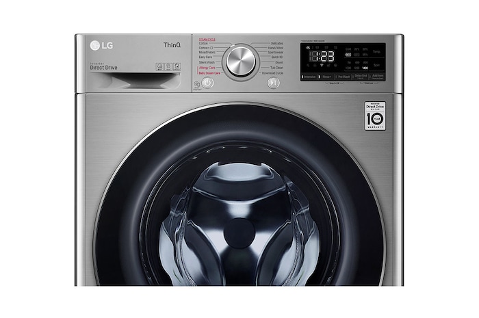 LG 10.5/7kg Front Loader Washer Dryer Combo with AI DD™ & Steam in Stainless Finish, F4V5RGP2T