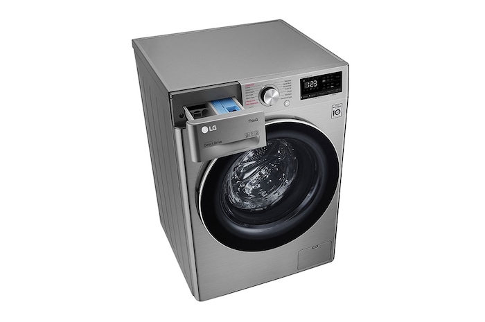 LG 10.5/7kg Front Loader Washer Dryer Combo with AI DD™ & Steam in Stainless Finish, F4V5RGP2T