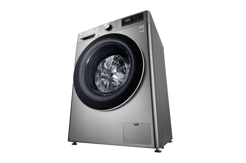 LG 10.5kg Front Loader Washer with AI DD™ & Steam in Stainless Finish, F4V5RYP2T