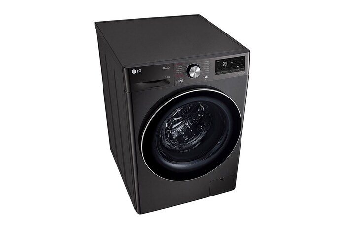 LG 12/8kg Front Loader Washer Dryer Combo with AI DD™ & Steam in Black Finish, F4V9BCP2E