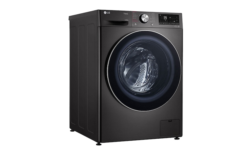 LG 12/8kg Front Loader Washer Dryer Combo with AI DD™ & Steam in Black Finish, F4V9BCP2E