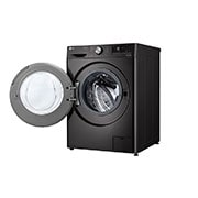 LG 12/8kg Front Loader Washer Dryer Combo with AI DD™ & Steam in Black Finish, F4V9BCP2E