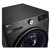 LG 12/8kg Front Loader Washer Dryer Combo with AI DD™ & Steam in Black Finish, F4V9BCP2E