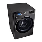 LG 12/8kg Front Loader Washer Dryer Combo with AI DD™ & Steam in Black Finish, F4V9BCP2E