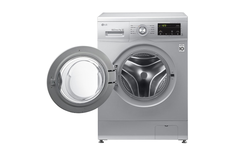 LG 7kg Front Loader Washer with Inverter Direct Drive in Silver Finish, FH0J3HDNP5P